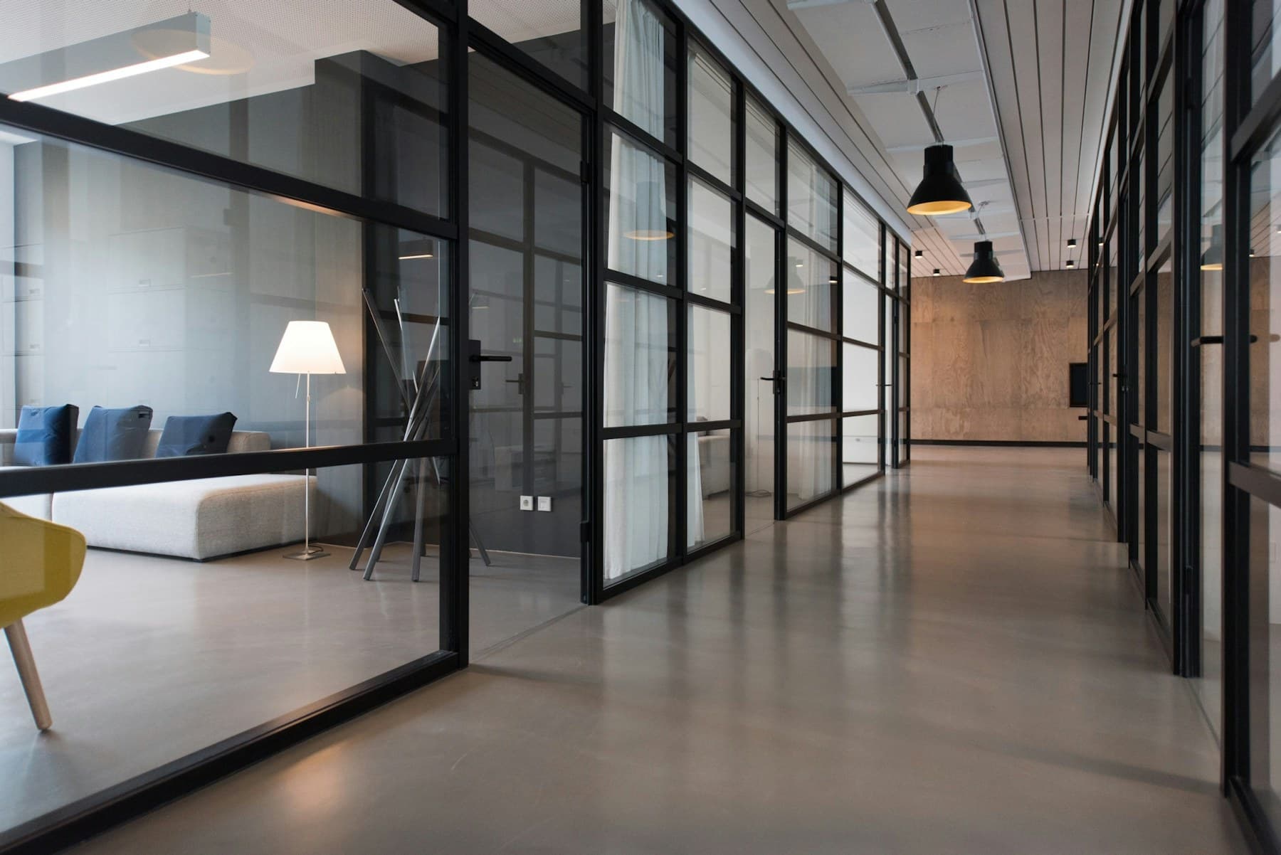 A contemporary professional office