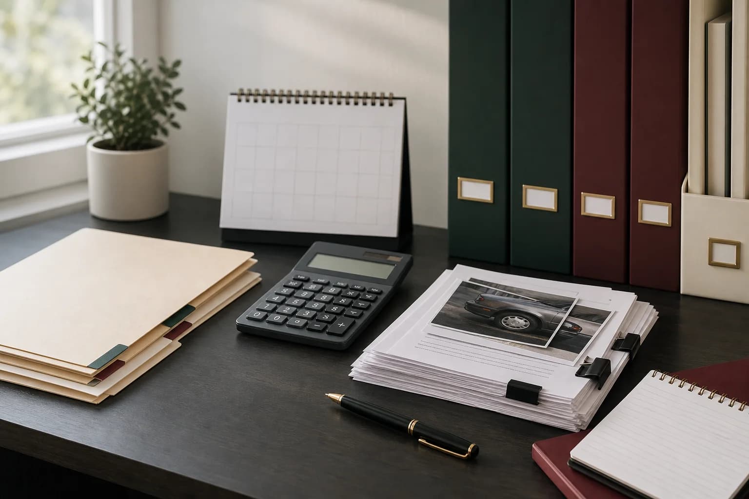 Documents organized for a small claims matter